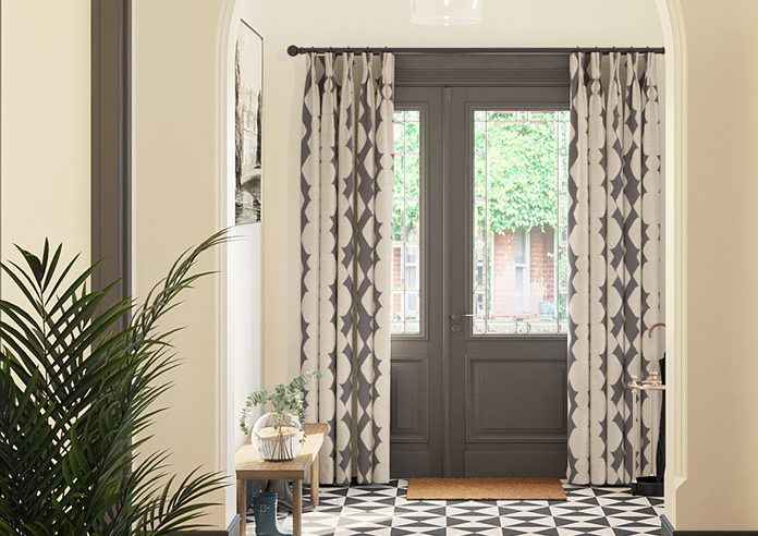 Construct, Black Ink - Made to Measure Curtains - Image 3